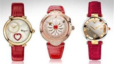 بالصور.. ساعات باللون الأحمر لإطلالة متميزة فى سهرة رأس السنة