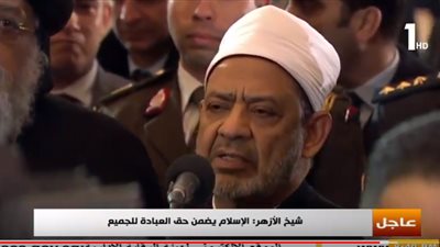 شيخ الأزهر: هذه الآية تُكلف المسلمين بالقتال دفاعًا عن دور عبادة اليهود والمسيحيين (فيديو)