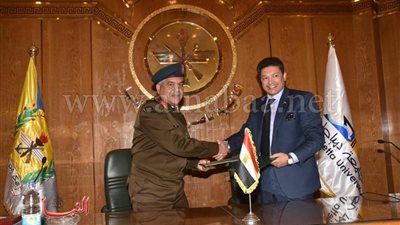 جامعة دمياط توقع «بروتوكولا» مع أكاديمية ناصر العسكرية العليا