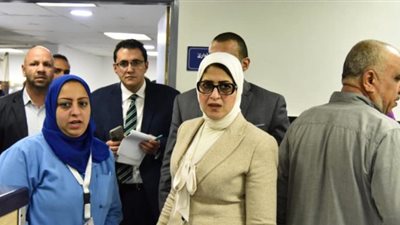 وزيرة الصحة تدشن الحملة القومية ضد شلل الأطفال ببورسعيد