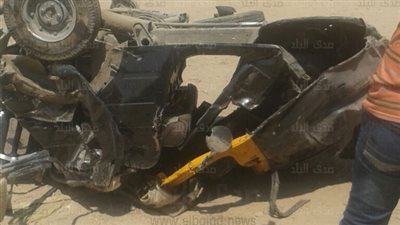 مصرع وإصابة زوجين في حادث «توك توك» بالقرب من مدخل بني مزار 