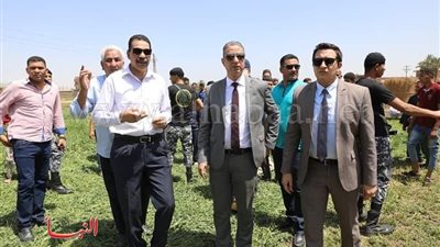 محافظ سوهاج يتفقد حريق «حظائر» روافع القصير 
