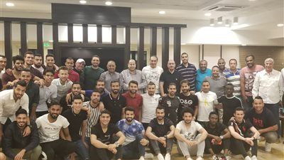 حفل افطار جماعي لرئيس شركة انبي مع الجهاز واللاعبين بعد البقاء في الدوري 