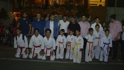 بالصور..نجوم الزمالك بقيادة سليمان ويحيى فى اليوم الرياضي بكفرطهرمس 