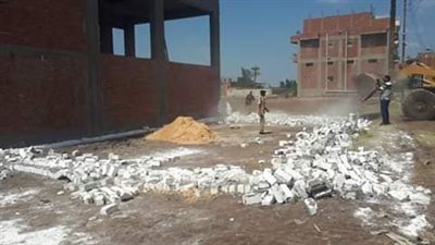  إزالة 37 حالة تعدى ومخالفة بناء خلال 48 ساعة بالغربية