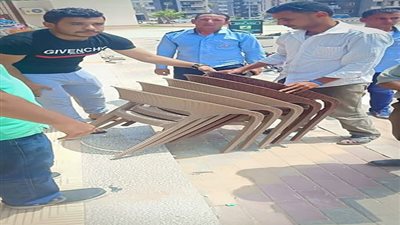 بالصور.. حملة للقضاء على المظاهر العشوائية بدمياط الجديدة