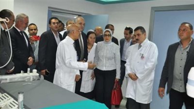 وزيرة الصحة تفتتح وحدة قسطرة كهرباء القلب بتكلفة 6.3 ملايين جنيه