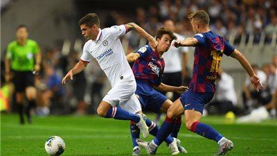 بهدفين.. تشيلسي يفسد على جريزمان افتتاحيته مع برشلونة ويتوج بكأس راكوتن الودية