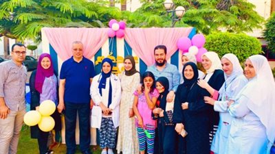 بالصور.. مستشفى أطفال المنصورة تتحول لساحة احتفال للمرضى