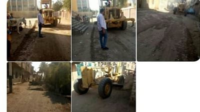 بالصور.. حملة نظافة وتمهيد للطرق بمجلس قروي المدمر بطما 