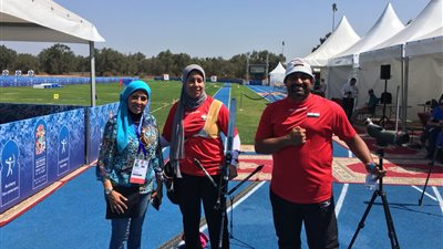 أمل إسماعيل تحصد برونزية القوس والسهم بالألعاب الإفريقية