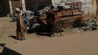 الوحده المحليه بمجلس قروى سلامون بطما تقوم بحمله نظافة مكبرة