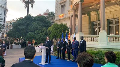 تفاصيل لقاء رانيا المشاط ومحافظ مقاطعة نيس بفرنسا