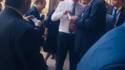 بالصور.. وزير البترول يُرافق رئيس الوزراء اليوناني في زيارة لمجمع الأديان