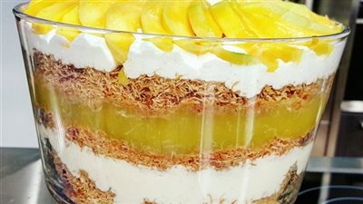 بالفيديو.. طريقة عمل الكنافة بالمانجو «شهية ولذيذة»