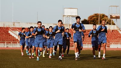 بالصور- بيراميدز يؤدي مرانه الأول في نيجيريا