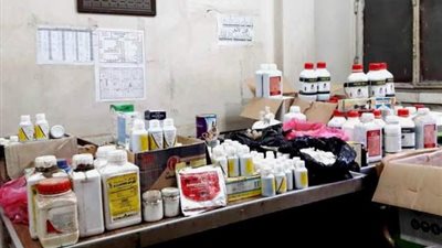 بالصور.. ضبط كمية كبيرة من الأدوية البيطرية الفاسدة في ههيا