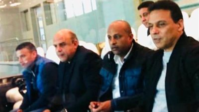 البدري وجهاز المنتخب في مباراة الزمالك وسموحة