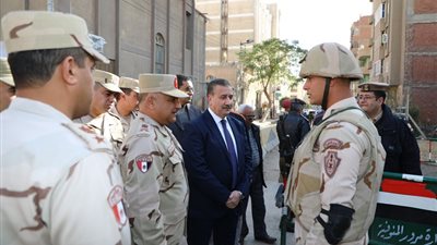 محافظ المنوفية ومديرالحرب الكيميائية يتفقدان الخدمات الأمنية تزامنًا مع احتفالات رأس السنة