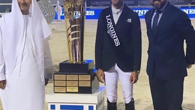 محمد طاهر زيادة يحقق انجاز تاريخي بذهبية بطولة الجائزة الكبرى للفروسية بالإمارات  