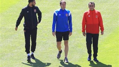 فايلر يعاين ملعب ملحمة صن داونز على هامش المؤتمر الصحفي