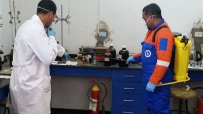 بالصور.. إجراءات صارمة بشركة النصر للبترول لمواجهة كورونا