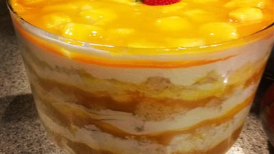 بالفيديو..طريقة عمل الكنافة بالمانجو في المنزل بدون فرن 