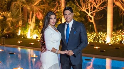 أول ظهور لـ«أبو هشيمة» وياسمين صبري بعد الزواج «صور»