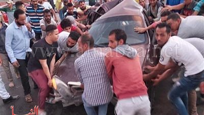 بالصور.. مصرع وإصابة 23 شخصا في حادث الطريق الدائري بالمعادي