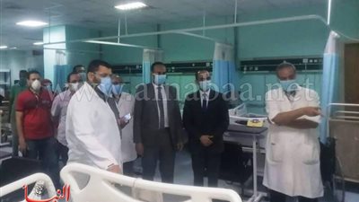 نائب محافظ سوهاج واللجنة المشكلة يتفقدون معهد القلب والجهاز الهضمي