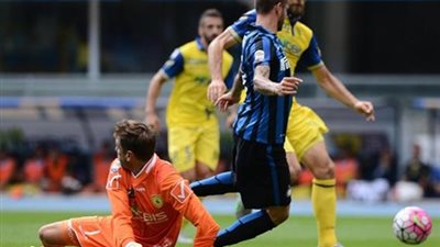 إنتر ميلان يحقق فوزا هزيلا على كييفو بالكالتشيو