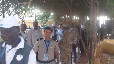 بالصور.. مراقب فرنسي ببني سويف: الانتخابات البرلمانية منظمة