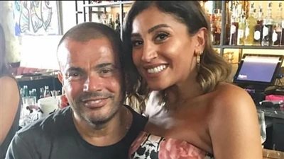 بالصور.. أحدث ظهور لعمرو دياب ودينا الشربيني في الجونة