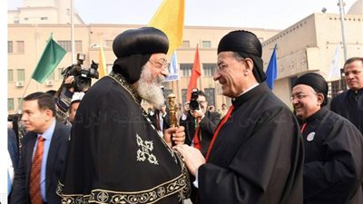 البابا تواضروس يجري اتصالا هاتفيا ببطريرك الكنيسة المارونية في لبنان