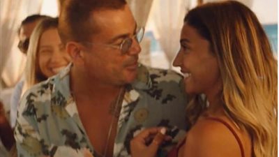 بالفيديو.. عمرو دياب يعترف بحبه لدينا الشربيني في أحدث ظهور لهما