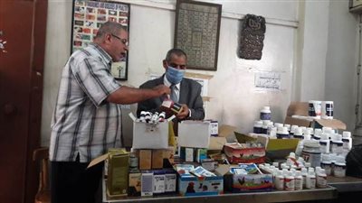ضبط 1265عبوة دواء مجهول المصدر في صيدليات شهيرة بالشرقية
