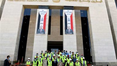 وزير البترول في زيارة لمقر الوزارة الجديد بالعاصمة الإدارية