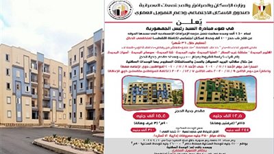 ننشر أماكن سحب كراسات شقق الإسكان الاجتماعي المطروحة بـ10 مدن جديدة