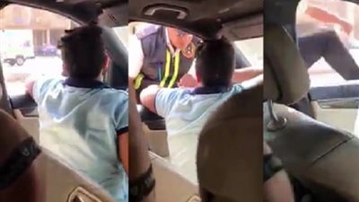 فيديو| «ابن مين في البلد».. طفل يقود سيارة ويهين أمين شرطة يثير غضب المصريين