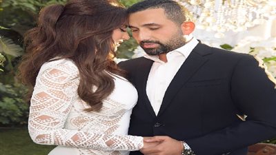 الظهور الاول لدرة وزوجها هاني سعد بعد زفافهما