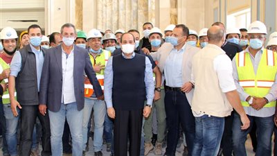 بالصور| الرئيس السيسي يتفقد أكبر مدينة فنية وثقافية بالشرق الأوسط العاصمة الإدارية الجديدة
