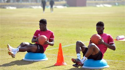 كوبيناه وبونسو يشاركان في مران سيراميكا كليوباترا لأول مرة 