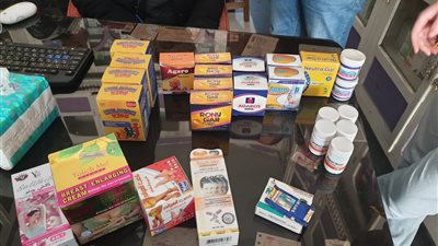 صحة الغربية: ضبط أدوية مخدرة وأخرى مجهولة المصدر داخل 7صيدليات