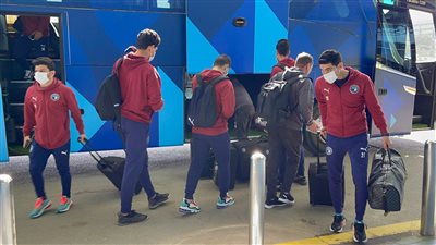 بعثة بيراميدز تصل مطار القاهرة استعدادا للسفر إلى كوت ديفوار 