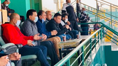 البدري يتابع لقاء طلائع الجيش وسموحة من ملعب جهاز الرياضة 