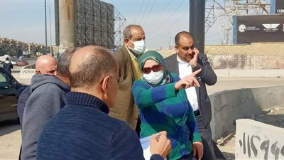 جيهان عبد لمنعم في جولة ميدانية لمتابعة أعمال التطوير بشوارع المعادي