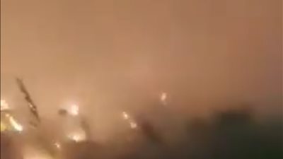 انفجار بخط غاز بالطريق الساحلي الدولي بالبحيرة 