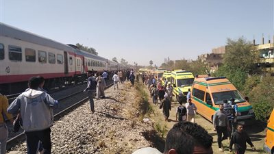 محافظ سوهاج يتابع تداعيات حادث تصادم قطاري طهطا بسوهاج