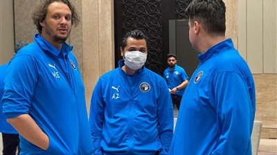 بعثة بيراميدز تجري مسحة مباراة الرجاء 