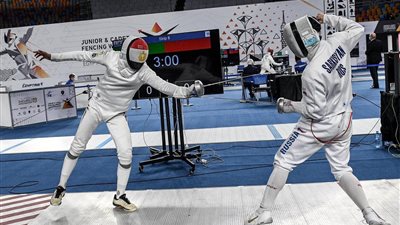 محمد ياسين يودع منافسات الناشئين لسلاح سيف المبارزة ببطولة العالم من ربع النهائي